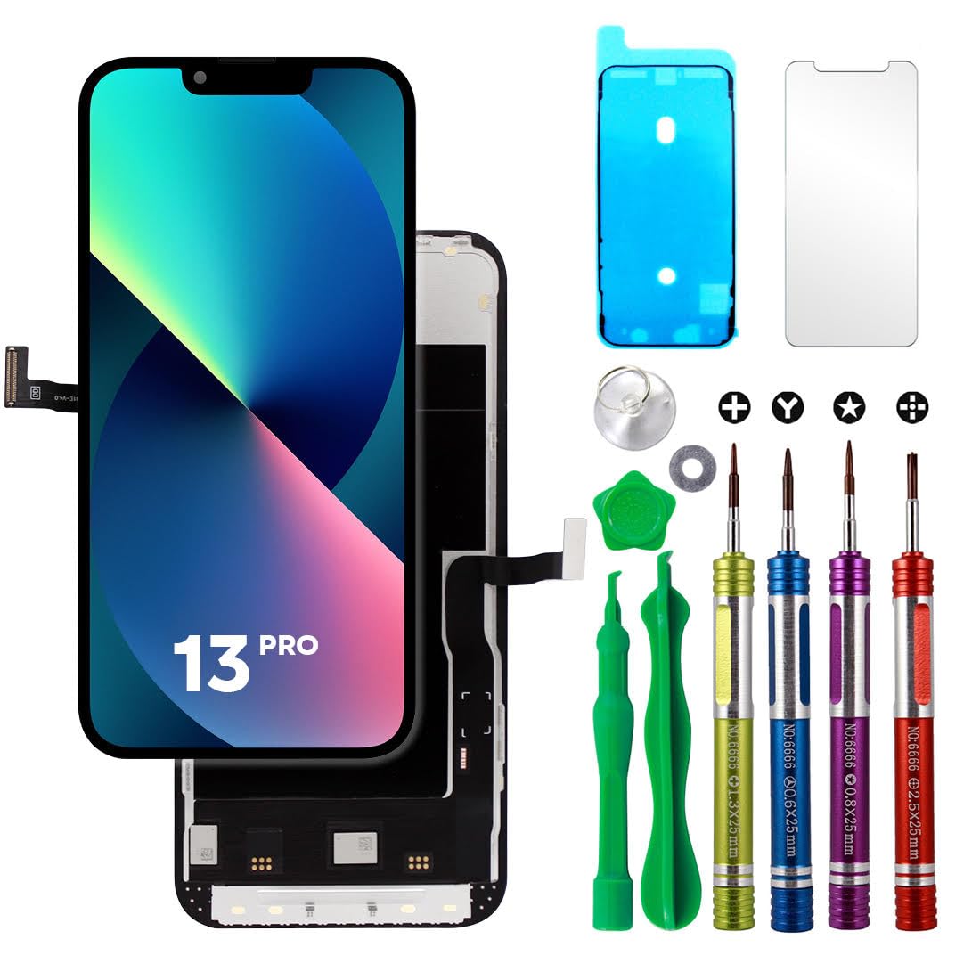 Compatible with iPhone XR Premium LCD Screen Replacement 6.1 inch (Model A1984, A2105, A2106, A2108) High Resolution Display digitizer Assembly Touch Screen