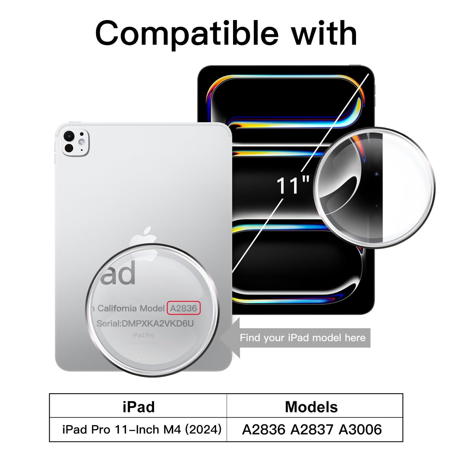 JETech Screen Protector for iPad (A16) 11th/10th Generation (2025/2022), 9H Tempered Glass Film, HD Clear, 2-Pack
