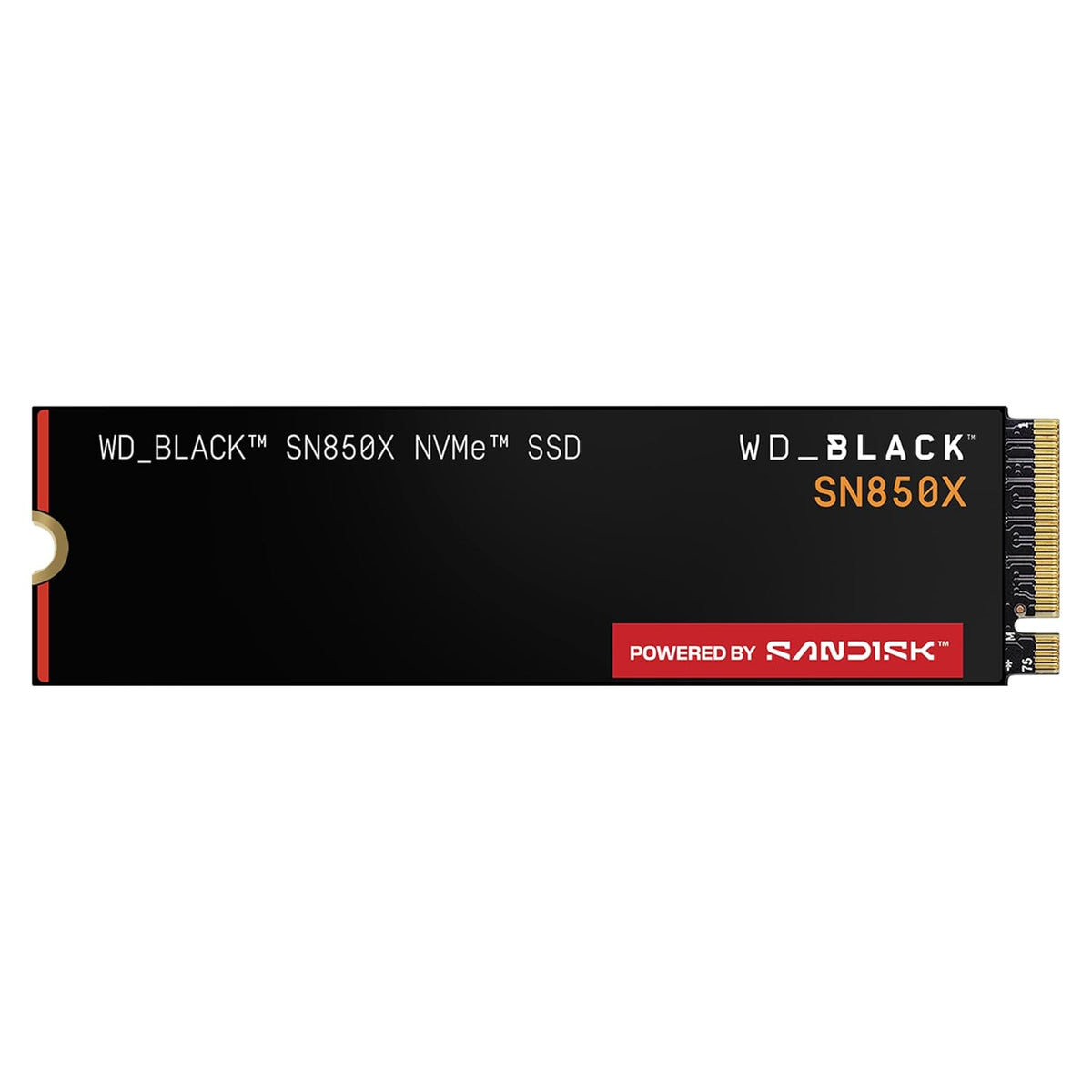WD_BLACK SN850X 1TB NVMe SSD - M.2 2280, Up to 7,300 MB/s Read speeds, Up to 6,300 MB/s write speeds, Gaming Expansion, High Performance Internal Solid State Drive - WDS100T2X0E