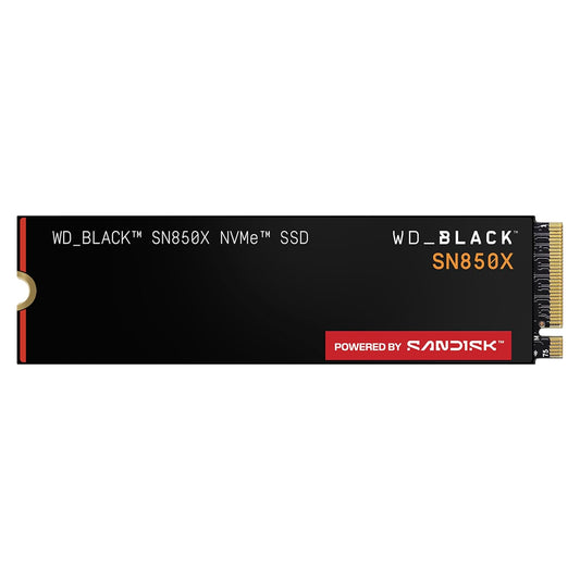 WD_BLACK SN850X 1TB NVMe SSD - M.2 2280, Up to 7,300 MB/s Read speeds, Up to 6,300 MB/s write speeds, Gaming Expansion, High Performance Internal Solid State Drive - WDS100T2X0E