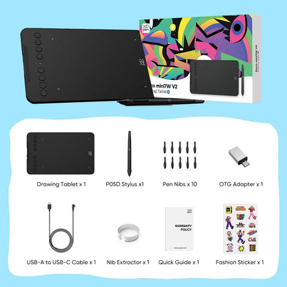 XPPen Updated Deco 01 V3 Drawing Tablet-16384 Levels of Pressure Battery-Free Stylus, 10x6 Inch OSU Graphic Tablet, 8 Hotkeys for Digital Art, Teaching, Gaming Drawing Pad for Chrome, PC, Mac, Android