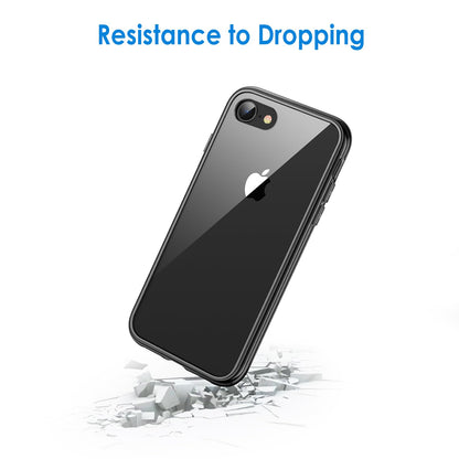 JETech Case for iPhone SE 3/2 (2022/2020 Edition), iPhone 8 and iPhone 7, 4.7-Inch, Non-Yellowing Shockproof Phone Bumper Cover, Anti-Scratch Clear Back (Clear)