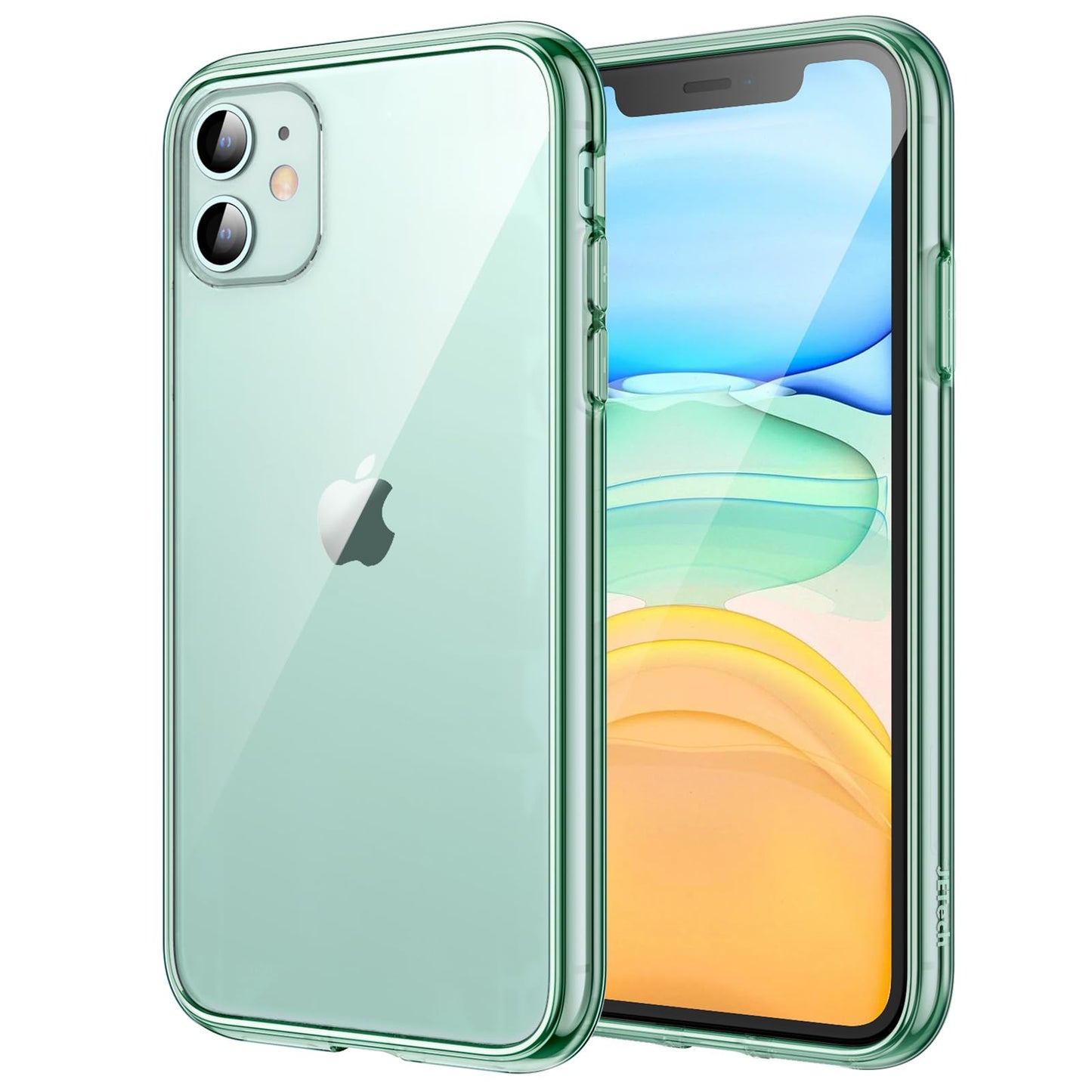 JETech Case for iPhone 11 6.1-Inch, Non-Yellowing Shockproof Phone Bumper Cover, Anti-Scratch Clear Back (Clear)