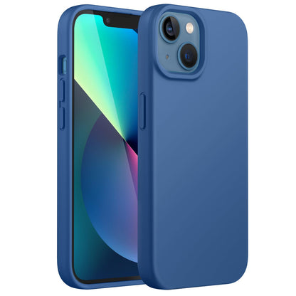 JETech Silicone Case for iPhone 13 6.1-Inch, Silky-Soft Touch Full-Body Protective Phone Case, Shockproof Cover with Microfiber Lining (Black)