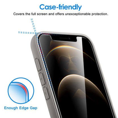 JETech Screen Protector for iPhone 17e (2026) / iPhone 16e / iPhone 14, Tempered Glass Film, 6.1-Inch Display, 3-Pack