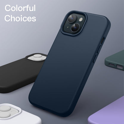 JETech Silicone Case for iPhone 15 Pro Max 6.7-Inch, Silky-Soft Touch Full-Body Protective Phone Case, Shockproof Cover (Black)