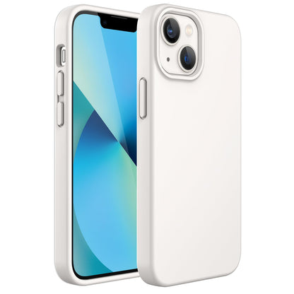 JETech Silicone Case for iPhone 13 6.1-Inch, Silky-Soft Touch Full-Body Protective Phone Case, Shockproof Cover with Microfiber Lining (Black)