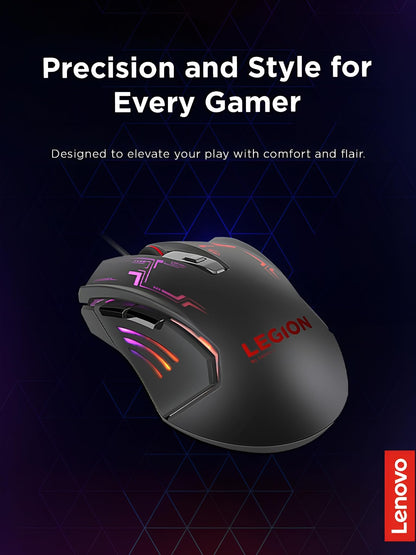 Lenovo GY40T26478 Legion K500 RGB Mechanical Gaming Keyboard, 3 ZONE Full-size Keyboard, 7 user Programmable Hot Keys; 16.8 Million Colors, 50 Million-Click Red Mechanical Keys, Detachable Palm Rest