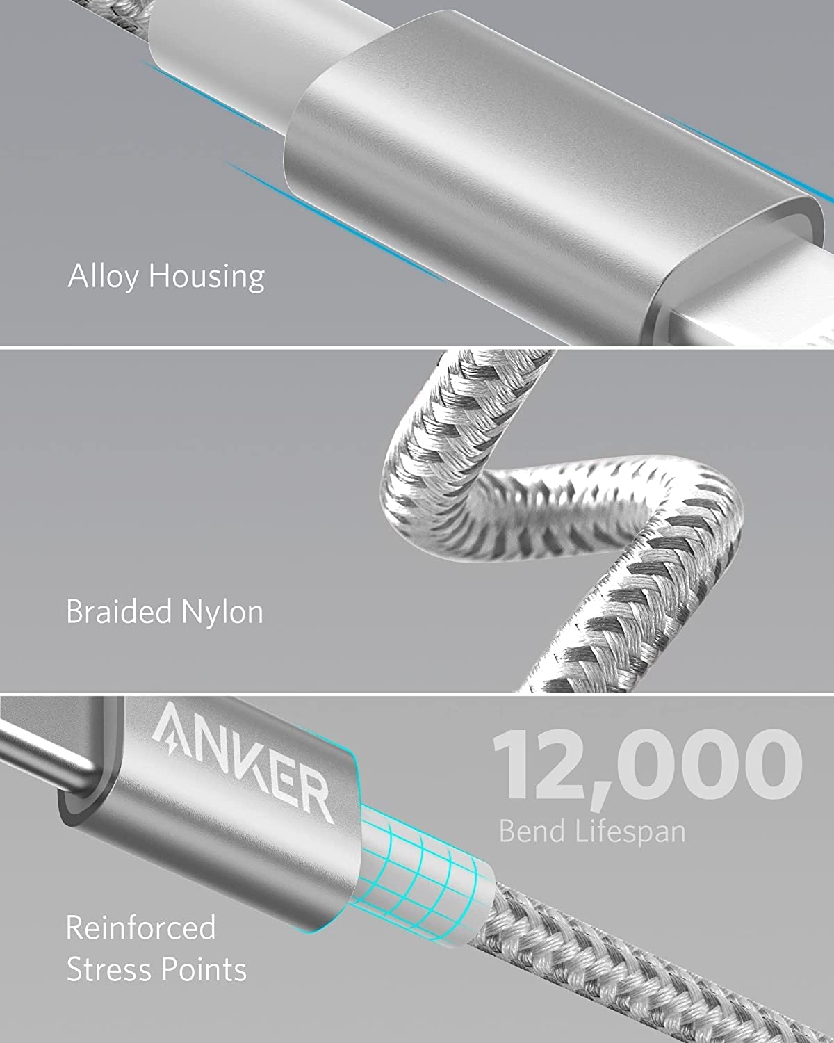 Anker New Nylon USB C to Lightning Cable, Apple MFi Certified for iPhone 14 Series, and More (6FT, Black)