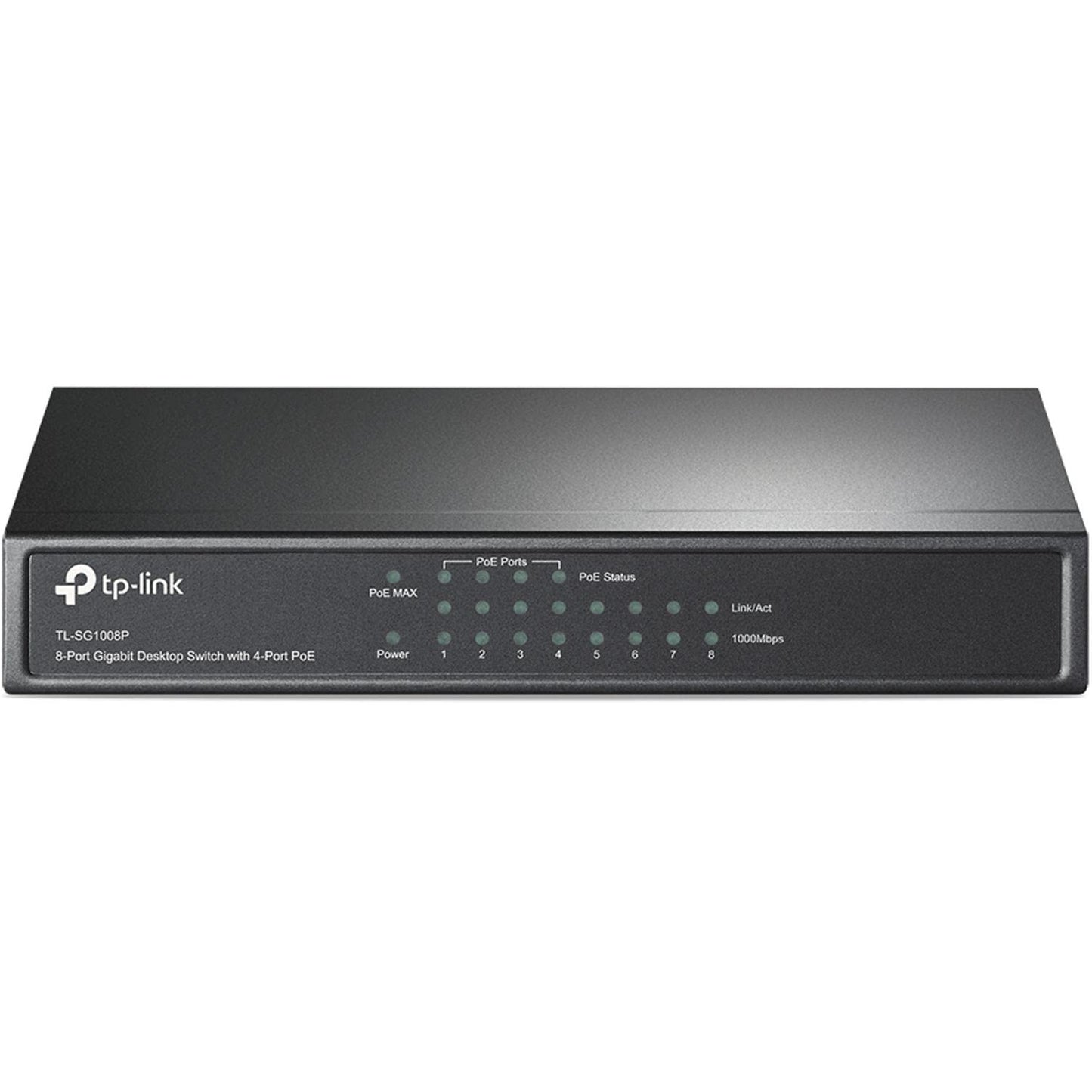 TP-Link TL-SG1008P V4 | 8 Port Gigabit PoE Switch | 4 PoE+ Ports @64W | Desktop | Plug & Play | Sturdy Metal w/ Shielded Ports | Fanless | Limited Lifetime Protection | QoS & IGMP Snooping | Unmanaged