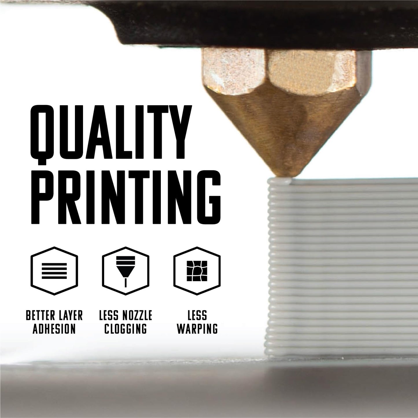 HATCHBOX 1.75mm Black PLA 3D Printer Filament, 1 KG Spool, Dimensional Accuracy +/- 0.03 mm, 3D Printing Filament