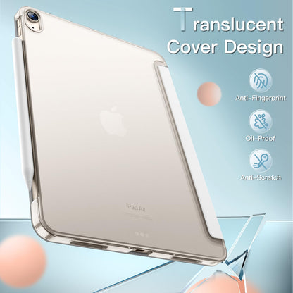 JETech Case ONLY for iPad Air 11-Inch M4/M3/M2 (2026/2025/2024), iPad Air 5/4 (2022/2020 5th/4th Generation 10.9-Inch), Slim Stand Hard Back Shell Cover with Auto Wake/Sleep (Starlight)