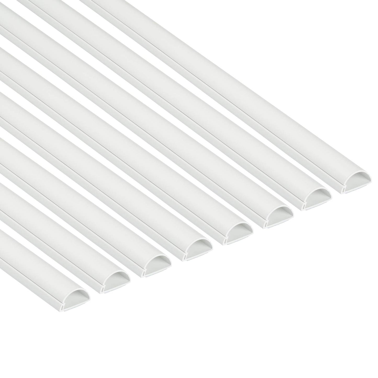 D-Line Cable Raceway On-Wall Cord Cover | 1D3015W | Surface Mount Electrical Channel to Hide and Conceal Cords, Cables, and Wires | White, Paintable
