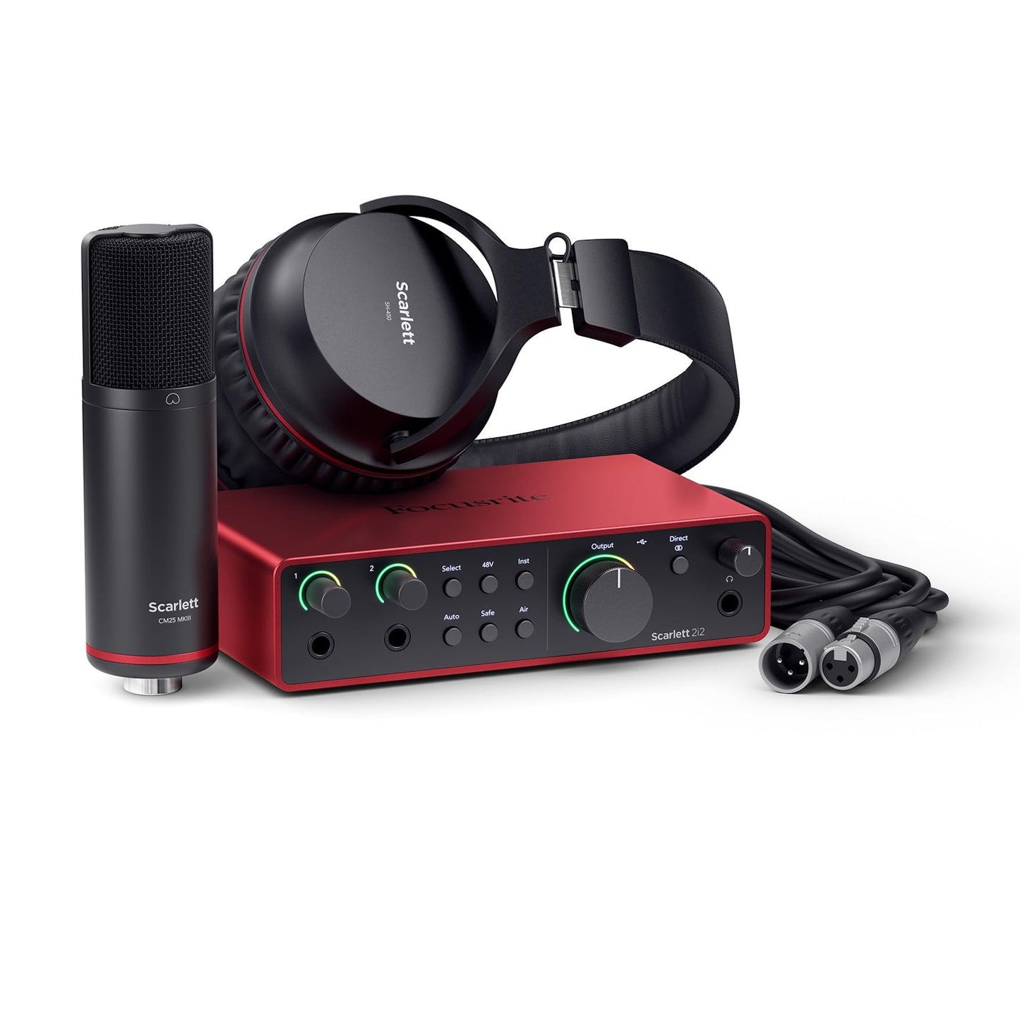 Focusrite Scarlett Solo 4th Gen USB Audio Interface, for the Guitarist, Vocalist, or Producer — High-Fidelity, Studio Quality Recording, and All the Software You Need to Record