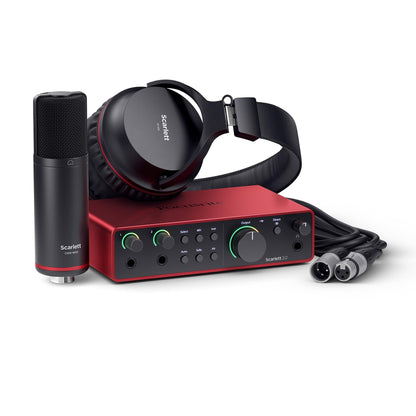 Focusrite Scarlett Solo 4th Gen USB Audio Interface, for the Guitarist, Vocalist, or Producer — High-Fidelity, Studio Quality Recording, and All the Software You Need to Record