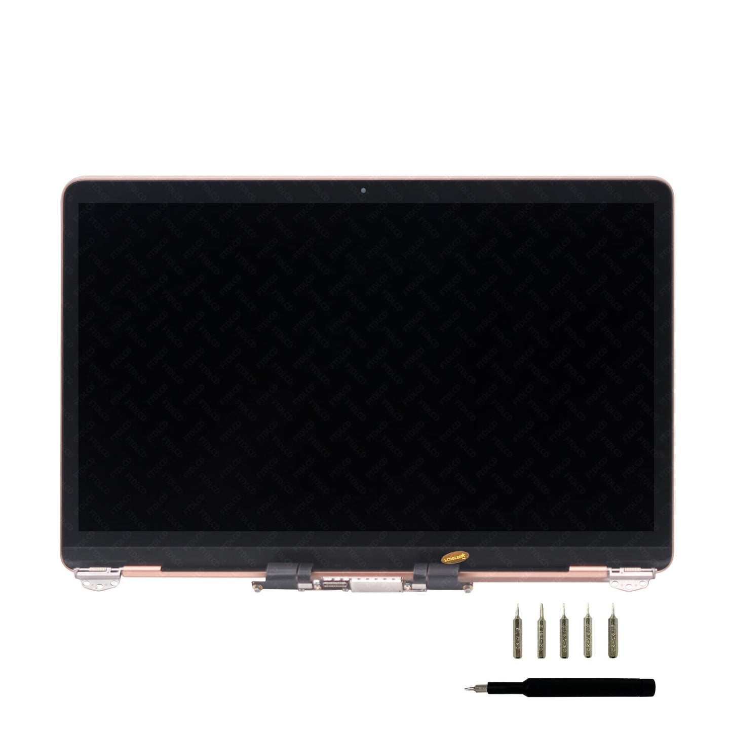 LCDOLED Replacement for MacBookAir10,1 MacBook Air 13" M1 2020 A2337 EMC 3598 MGN63 MGN93 MGND3 MGN73 MGNA3 MGNE3 13.3 inches 2560x1600 Full LCD Screen Complete Top Assembly (Gold)