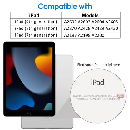 JETech Screen Protector for iPad (A16) 11th/10th Generation (2025/2022), 9H Tempered Glass Film, HD Clear, 2-Pack