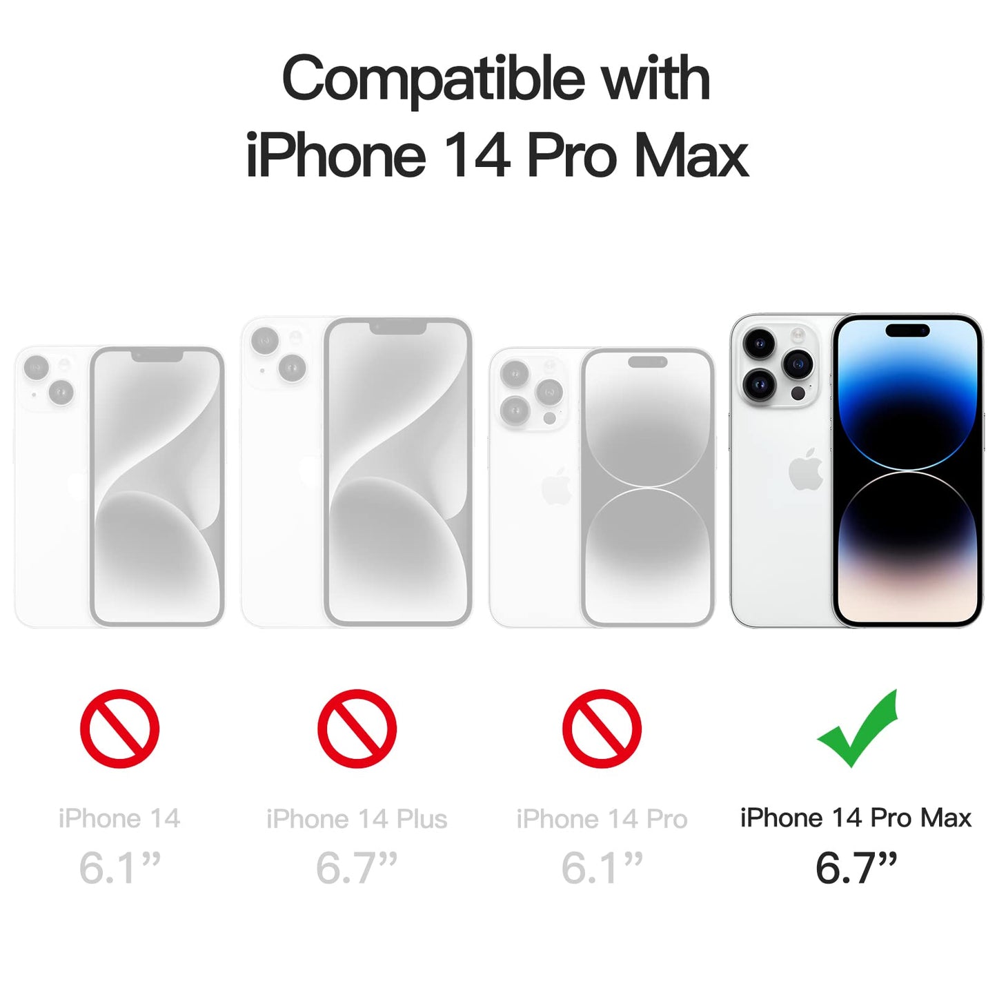 JETech Screen Protector for iPhone 17e (2026) / iPhone 16e / iPhone 14, Tempered Glass Film, 6.1-Inch Display, 3-Pack