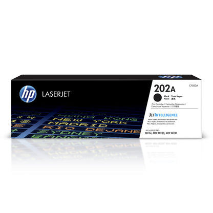 HP 202A Black Toner Cartridge Printers | Works with Color LaserJet Pro M254; Color LaserJet Pro MFP M281 Series | CF500A (Pack of 2)