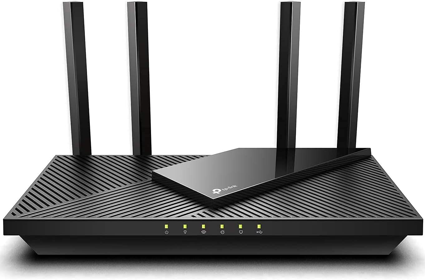 TP-Link WiFi 6 Router AX1800 Smart WiFi Router (Archer AX21) Dual Band Gigabit Router, Compatible with Alexa - A Certified for Humans Device (Renewed)