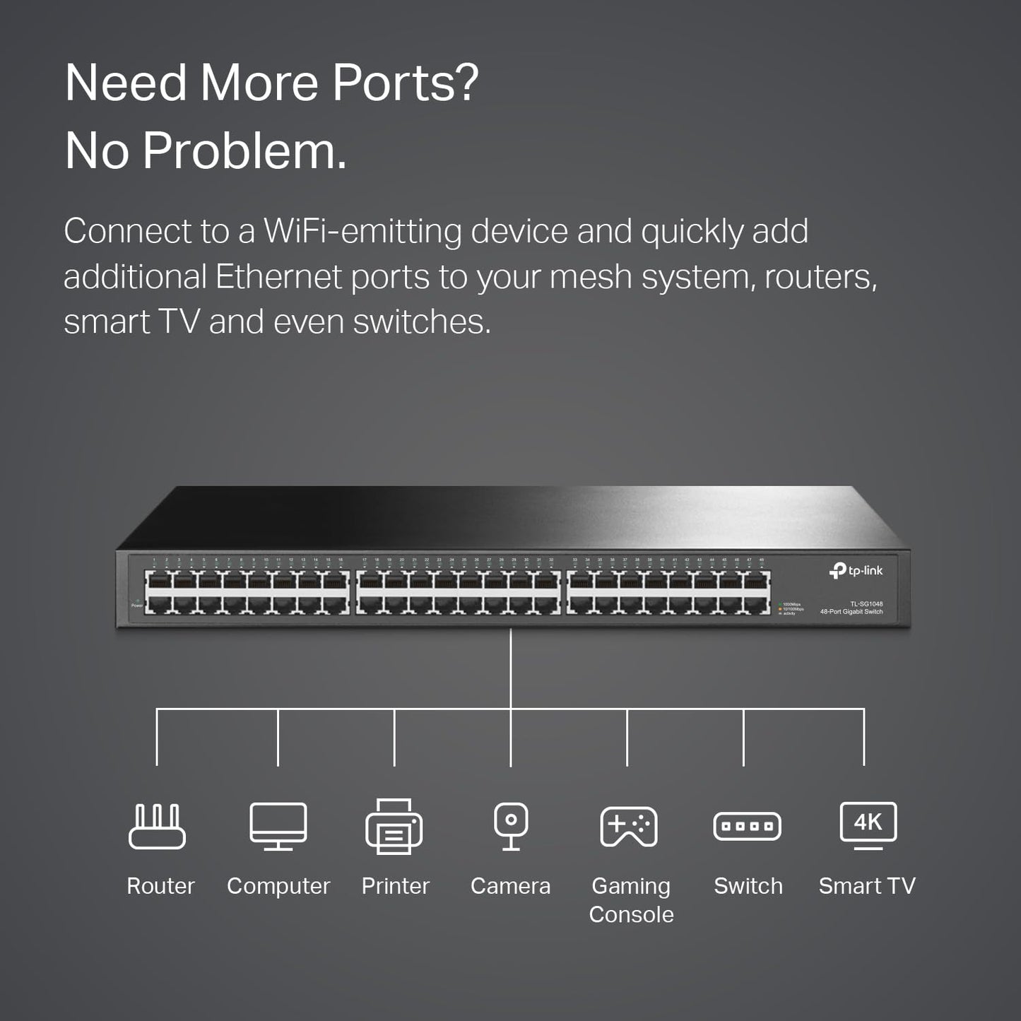 TP-Link TL-SG108S-M2 | 8-Port Multi-Gigabit 2.5G Ethernet Switch | Unmanaged Network Switch | Ethernet Splitter | Plug & Play | Desktop/Wall Mount | Silent Operation