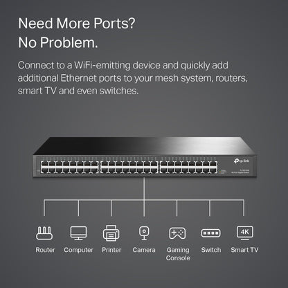 TP-Link TL-SG108S-M2 | 8-Port Multi-Gigabit 2.5G Ethernet Switch | Unmanaged Network Switch | Ethernet Splitter | Plug & Play | Desktop/Wall Mount | Silent Operation
