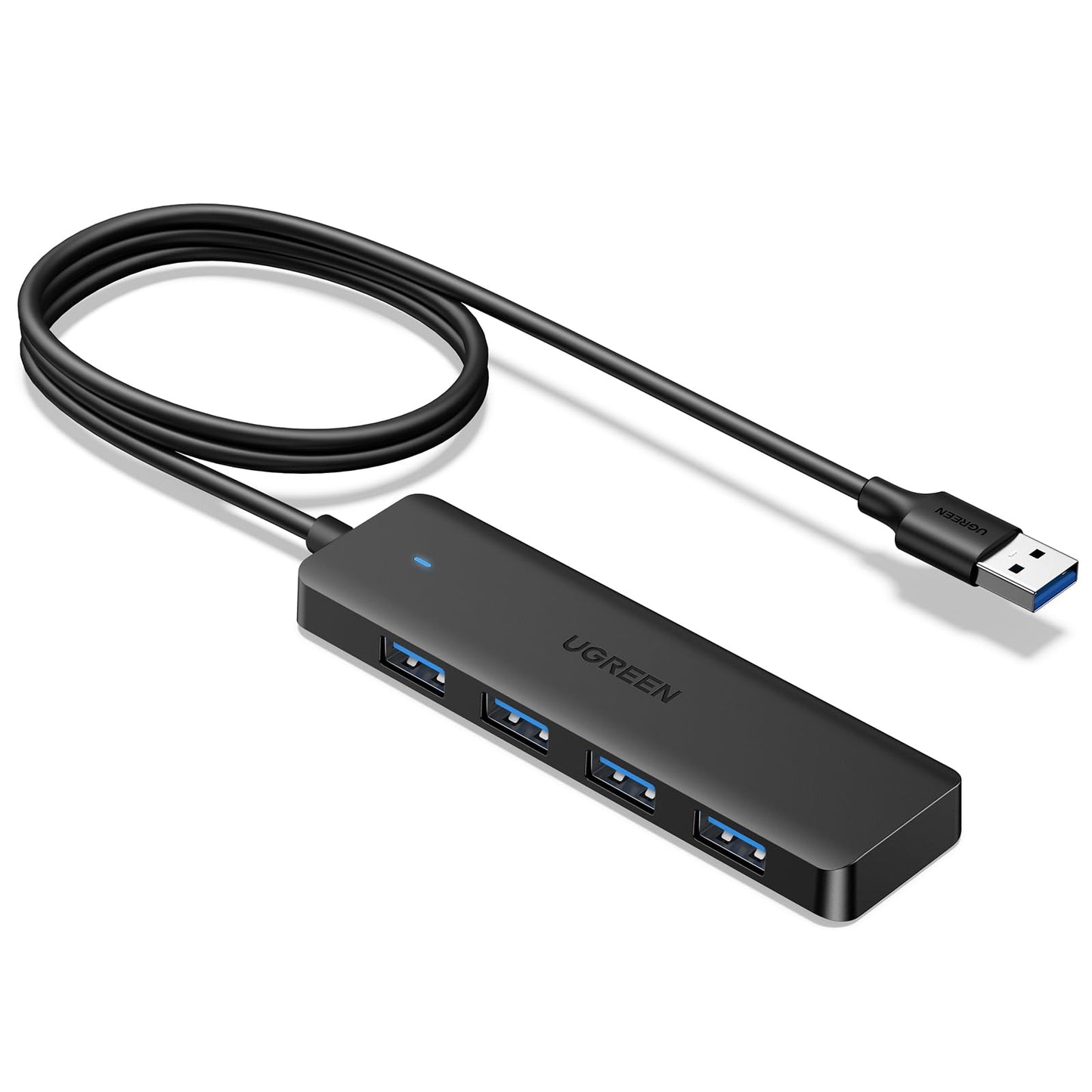UGREEN USB 3.0 Hub, 4 Ports USB A Splitter Ultra-Slim USB Expander for Mouse, Keyboard, Flash Drive, U Disk, Printer Compatible with Laptop, Desktop PC, Xbox, PS5, and More