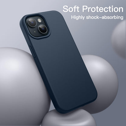 JETech Silicone Case for iPhone 15 Pro Max 6.7-Inch, Silky-Soft Touch Full-Body Protective Phone Case, Shockproof Cover (Black)