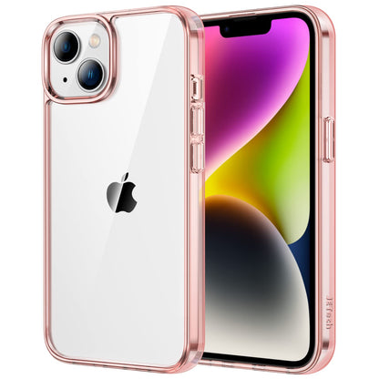 JETech Case for iPhone 14 6.1-Inch, Non-Yellowing Shockproof Phone Bumper Cover, Anti-Scratch Clear Back (Clear)