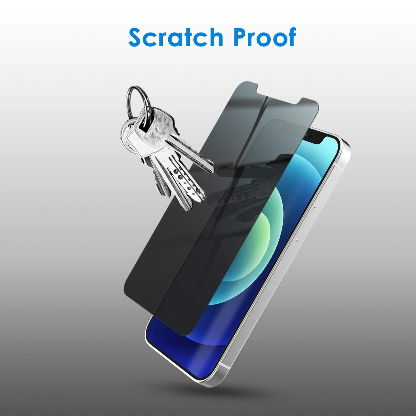 JETech Privacy Screen Protector for iPhone 17e (2026) / iPhone 16e / iPhone 13/13 Pro, Anti Spy Tempered Glass Film, 6.1-Inch Display, 2-Pack