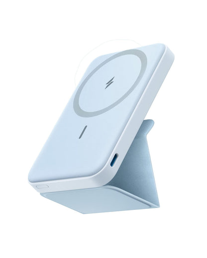 Anker 622 Magnetic Battery (MagGo), 5,000mAh Foldable Magnetic Wireless Portable Charger with Stand and USB-C Port (On the Side), Magsafe-Compatible for iPhone 16/15/14/13 Series