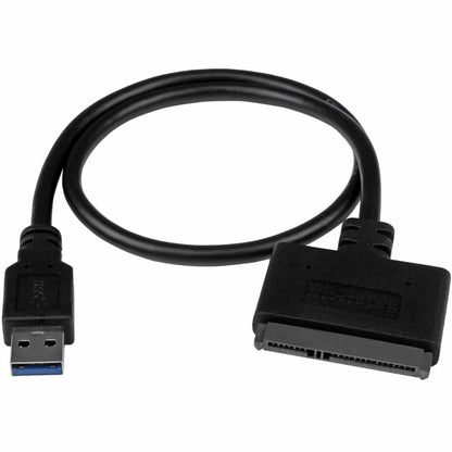 StarTech SATA to USB Adapter, USB 5Gbps to 2.5in SATA III Hard Drive Reader, HDD SSD to USB-A Adapter Cable for Windows Laptops and Macbooks