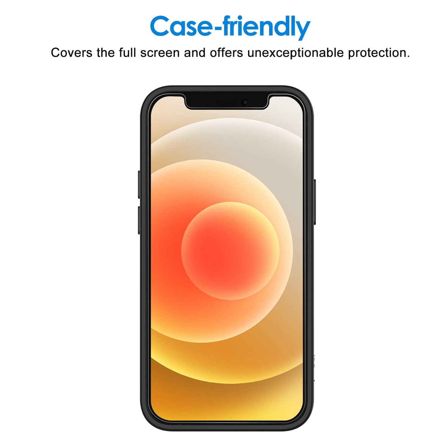 JETech Screen Protector for iPhone 17e (2026) / iPhone 16e / iPhone 14, Tempered Glass Film, 6.1-Inch Display, 3-Pack