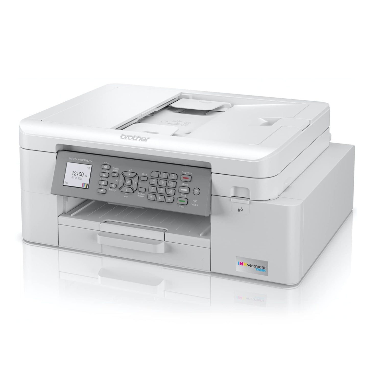 Brother INKvestment 4355 Wireless Color Inkjet All-in-One Printer with 1.8” Color Display and Manual Feed Slot | Includes Refresh Subscription Trial(1) (MFC-J4355DW)