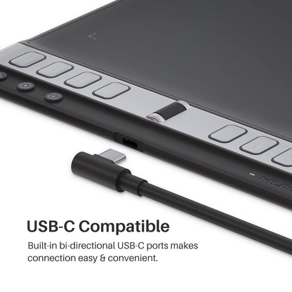 HUION Inspiroy H640P Drawing Tablet, 6x4 inch Digital Art with Battery-Free Stylus, 8192 Pen Pressure, 6 Hot Keys, Graphics Tablet for Drawing, Writing, Design, Teaching, Work with Mac, PC & Mobile