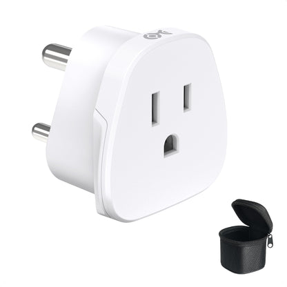 Cable Matters Type N Plug Adapter for Travel, US to Brazil Plug Adapter, Works in Brazil and South Africa, CE & RoHS Certified, White
