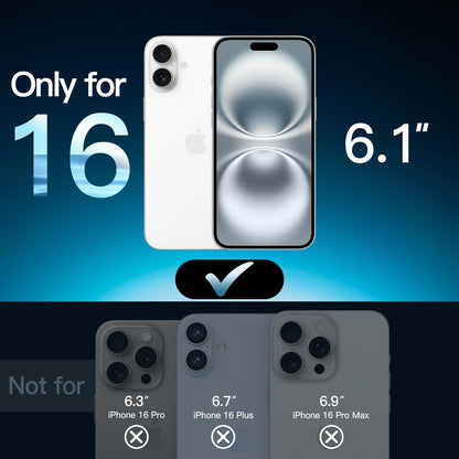 JETech Full Coverage Screen Protector for iPhone 17e (2026) / iPhone 16e, 9H Tempered Glass Film, Case-Friendly, HD Clear, 6.1-Inch Display, 3-Pack