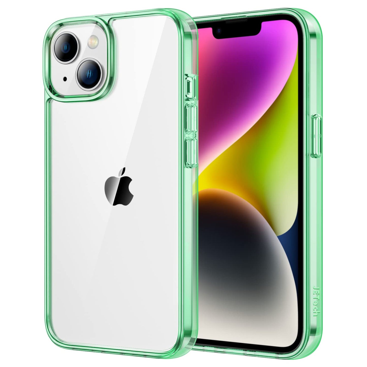 JETech Case for iPhone 14 6.1-Inch, Non-Yellowing Shockproof Phone Bumper Cover, Anti-Scratch Clear Back (Clear)
