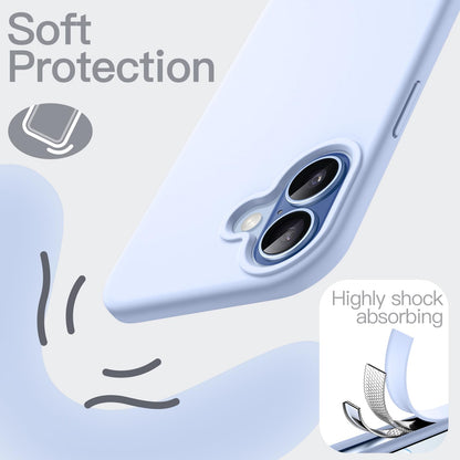 JETech Liquid Silicone Case for iPhone 17 Pro Max 6.9-Inch, Silky Soft Touch Full-Body Protection, Anti-Scratch Shockproof Phone Cover with Microfiber Lining (Dark Blue)