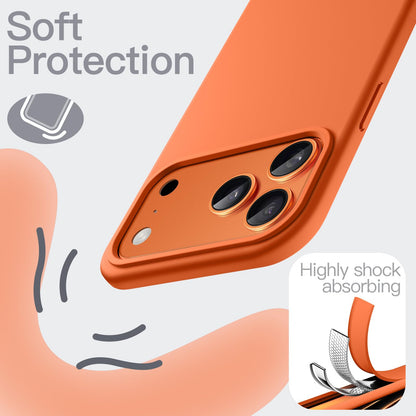JETech Liquid Silicone Case for iPhone 17 Pro Max 6.9-Inch, Silky Soft Touch Full-Body Protection, Anti-Scratch Shockproof Phone Cover with Microfiber Lining (Dark Blue)