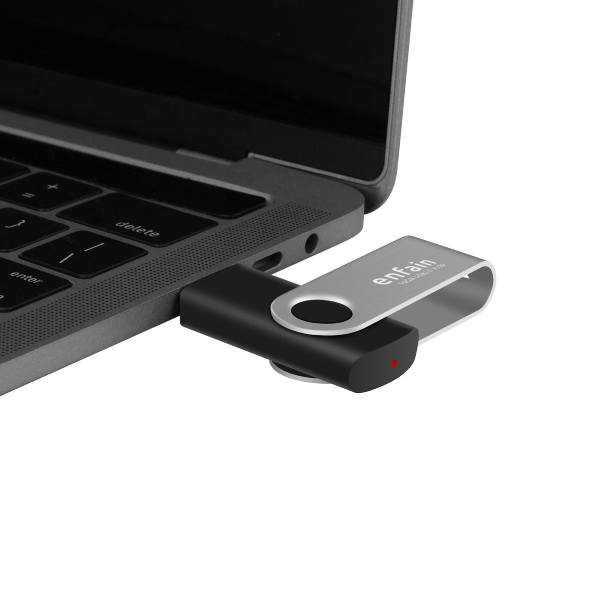 Enfain 16GB USB 2.0 Flash Drive 10 Pack | Swivel Thumb Drives with 31 Labels | Gift-Ready Packaging for Corporate Events, Office & Team Distributions (Black)