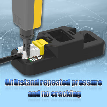 VCE UL Listed 10Gbps Cat6 Keystone Jack Insert 25-Pack, 90 Degree Punch Down RJ45 Keystone Jack Adapter Slim Profile Blue
