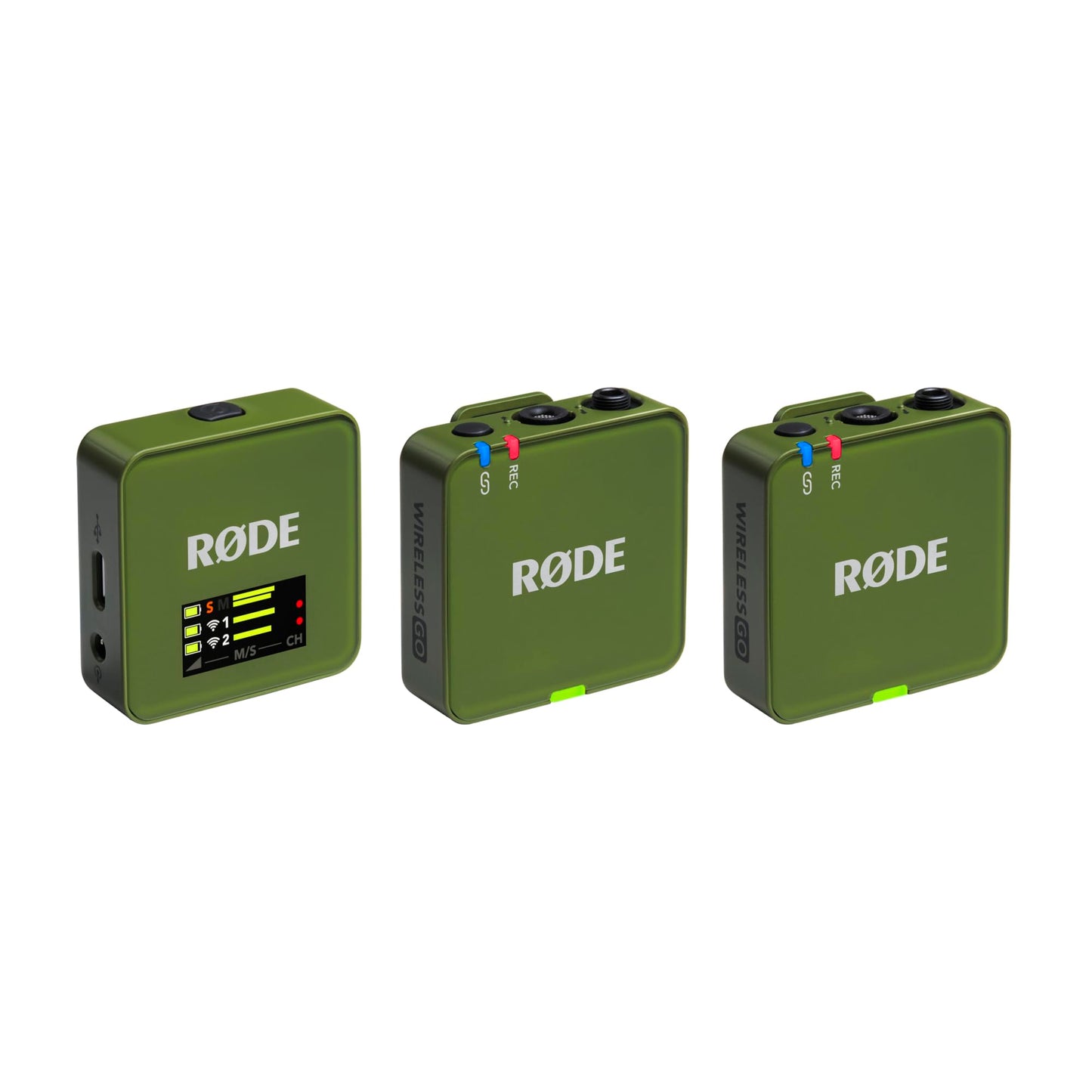 RØDE Wireless GO II Ultra-compact Dual-channel Wireless Microphone System with Built-in Microphones, On-board Recording and 200m Range for Filmmaking, Interviews and Content Creation
