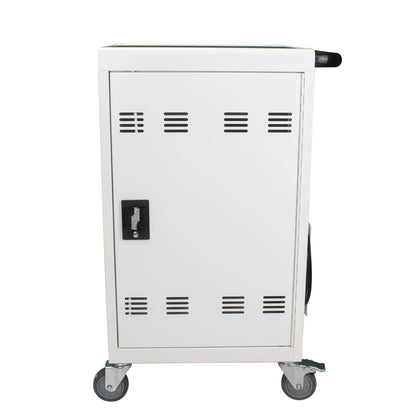 16 Devices Mobile Charging Cart for Laptop Up to 16.3-inch Screen, Charging Station and Tablet Storage Cart for iPad, Chromebooks with Cord Organizer, Black