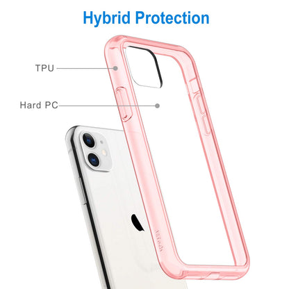 JETech Case for iPhone 11 6.1-Inch, Non-Yellowing Shockproof Phone Bumper Cover, Anti-Scratch Clear Back (Clear)