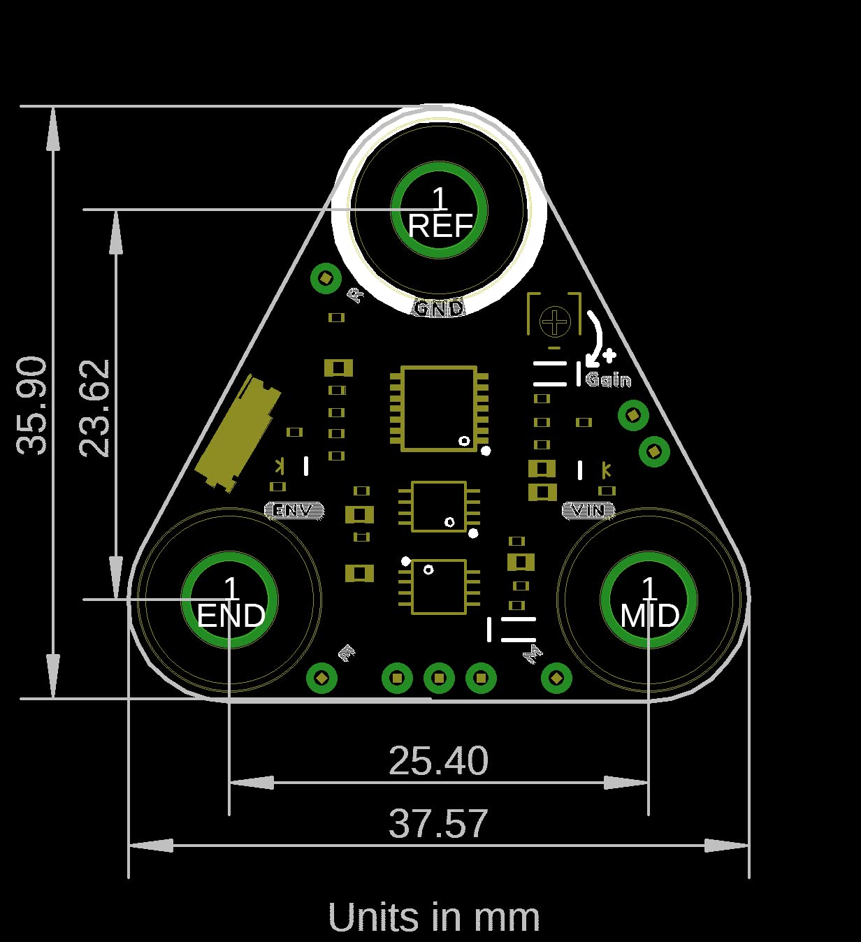 MyoWare Muscle Sensor 2.0 - Compatible with Arduino- All-in-One Electromyography (EMG) Sensor - Keyed Snap Connector