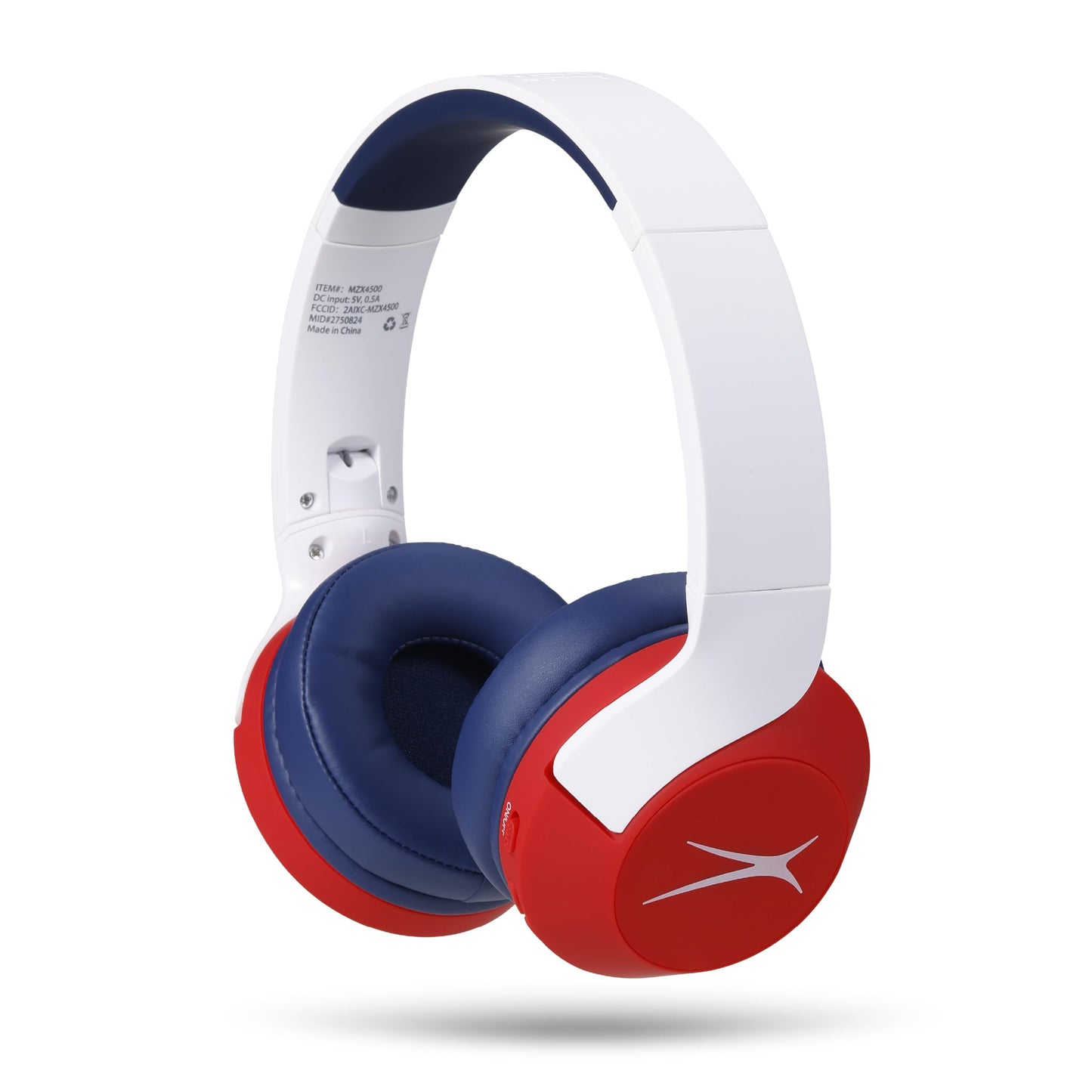 Altec Lansing Kid Safe Noise Cancelling Wireless Headphones 15H Battery, 85dB Volume Limit, Foldable Design Powerful Sound, Active Noise Cancellation Perfect for Kids Ages 7+ (Whiteout Pop Pink)