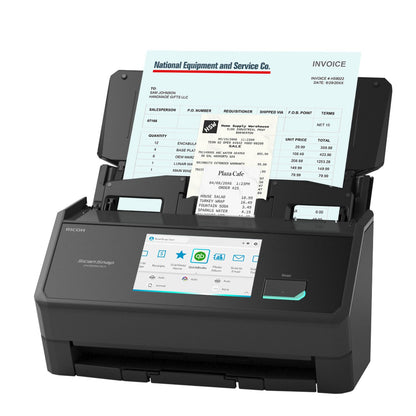 ScanSnap iX1600 Wireless or USB High-Speed Cloud Enabled Document, Photo & Receipt Scanner with Large Touchscreen and Auto Document Feeder for Mac or PC, 17 watts, Black