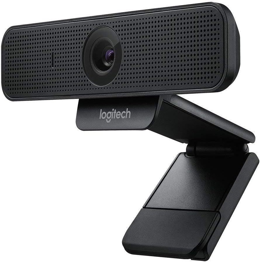 Logitech C925e Business Webcam, HD 1080p/30fps Video, Light Correction, Autofocus, Clear Audio, Privacy Shutter, Works with Microsoft Teams, Google Meet, Skype, WebEx, Cisco - Black