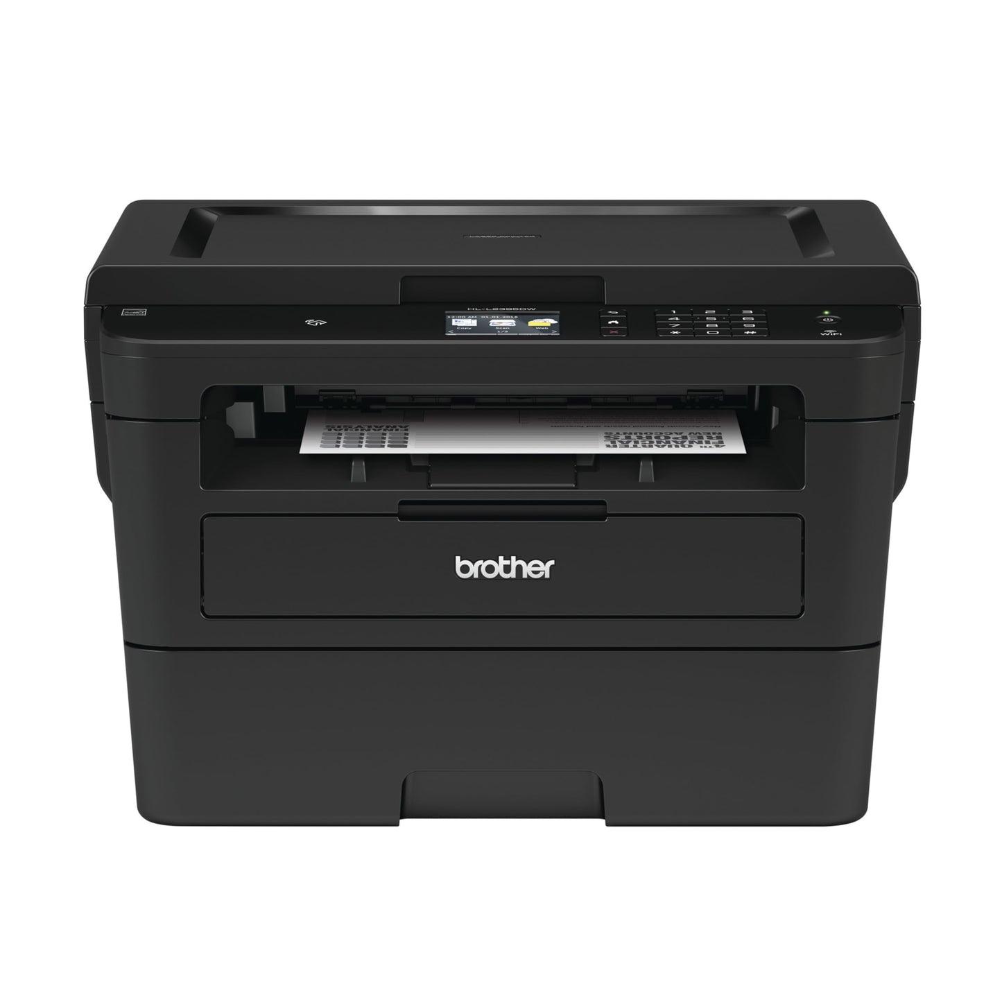 Brother Compact Monochrome Laser Printer, HLL2395DW, Flatbed Copy & Scan, Wireless Printing, NFC with Refresh Subscription Free Trial and Amazon Dash Replenishment Ready